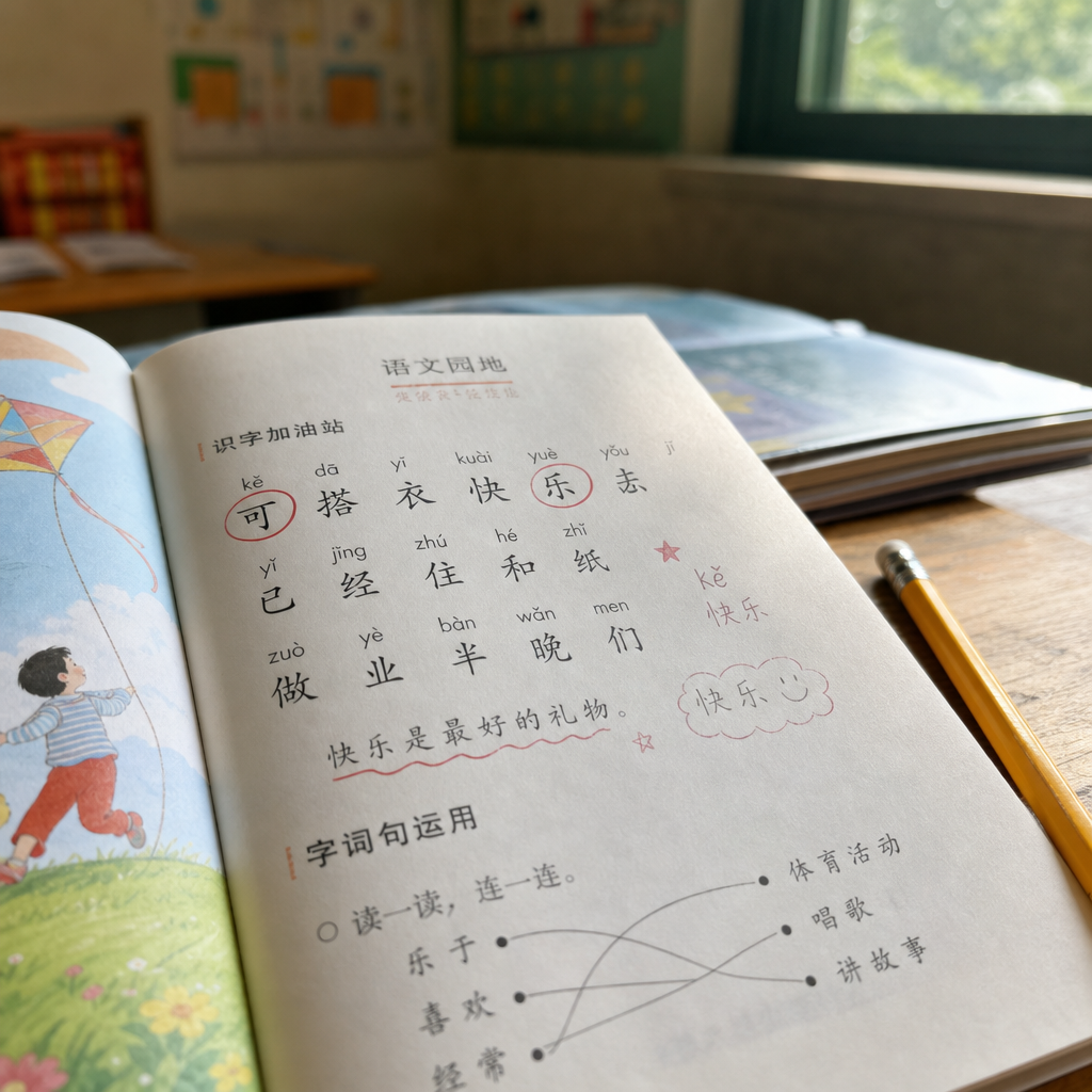 Chinese learning scene
