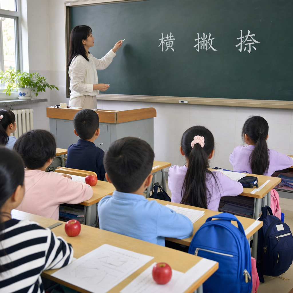 Chinese learning scene