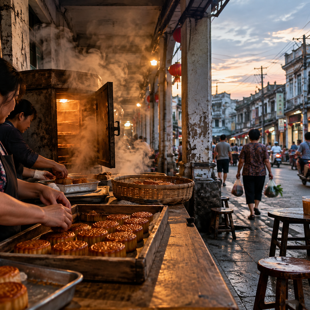 合浦老街那块没来得及拍照的月饼 | The Mooncake on Hepu Old Street That I Never Managed to Photograph