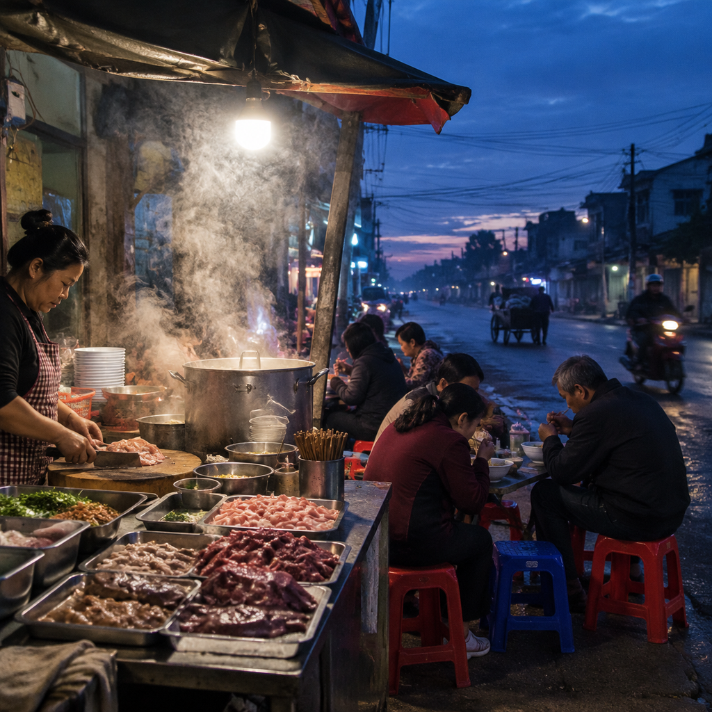 凌晨五点的生料粉摊,把我带进了玉林 | A 5 A.M. Rice-Noodle Stall Led Me into Yulin