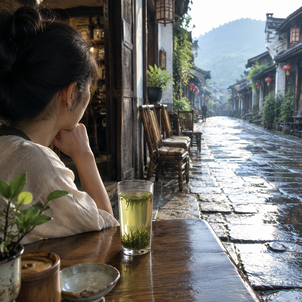 石板街尽头那杯毛尖冷泡茶,让我慢下来 | A Cold Brew of Maojian at the End of a Stone Street Slowed Me Down