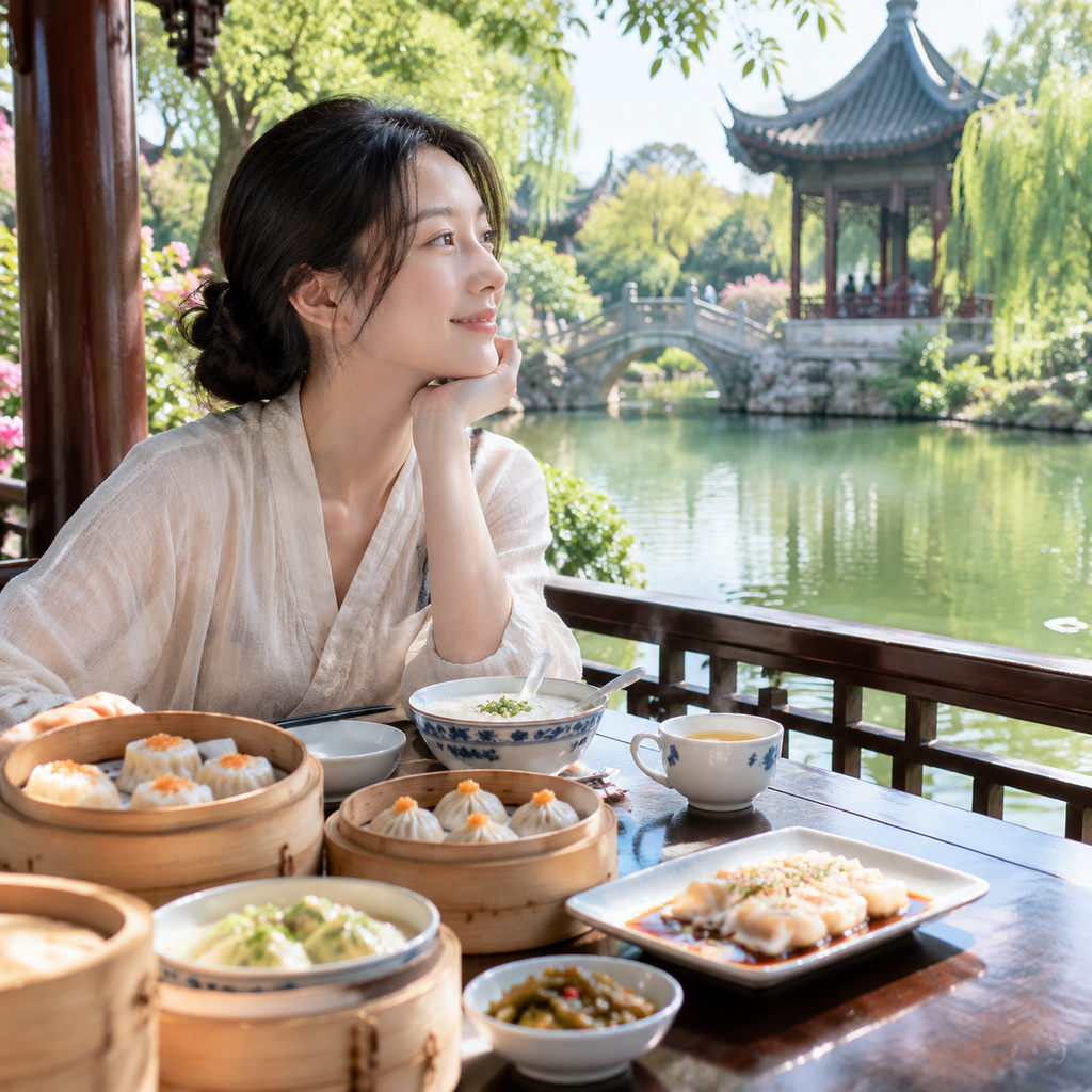 扬州早茶不是一张菜单:我在园林之间学会给一顿饭留时间 | Yangzhou Morning Tea Is Not Just a Menu