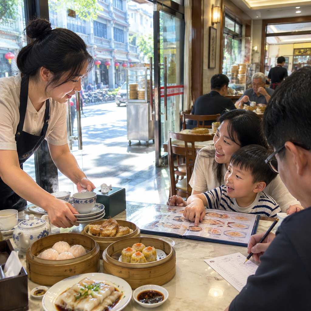 潮州早茶的一张小桌 | A Small Table at Chaozhou Morning Tea