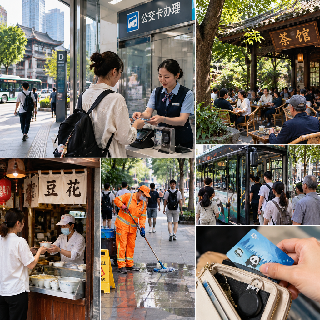 在成都办一张公交卡，我才看见茶馆之外的慢生活 | Getting a Bus Card in Chengdu Showed Me Life Beyond the Teahouses