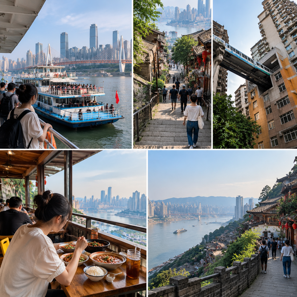 从重庆轮渡到山城巷，我用坡度而不是距离安排一天 | From a Chongqing Ferry to Shancheng Lane, I Planned a Day by Slope Rather Than Distance