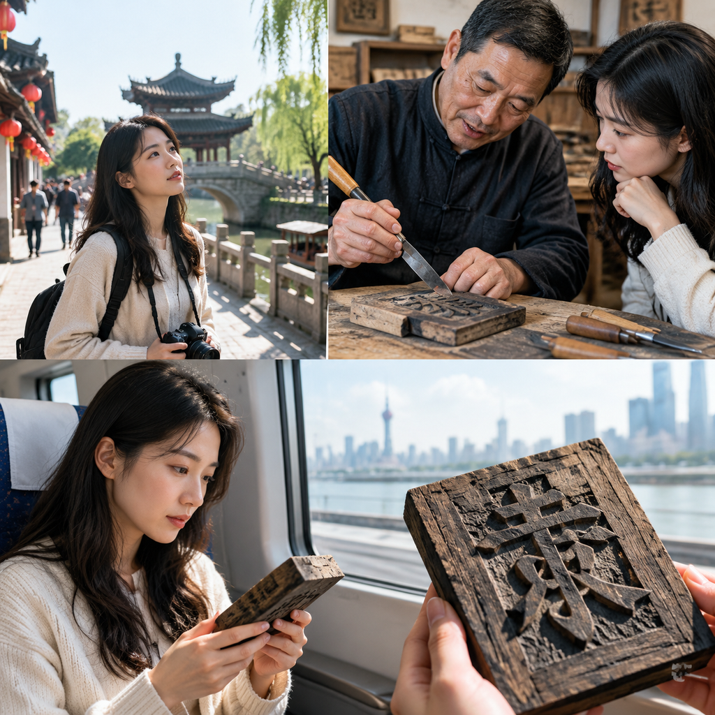 在扬州刻下一枚反字,我才读懂雕版印刷的耐心 | Carving One Reversed Character in Yangzhou Taught Me the Patience of Woodblock Printing