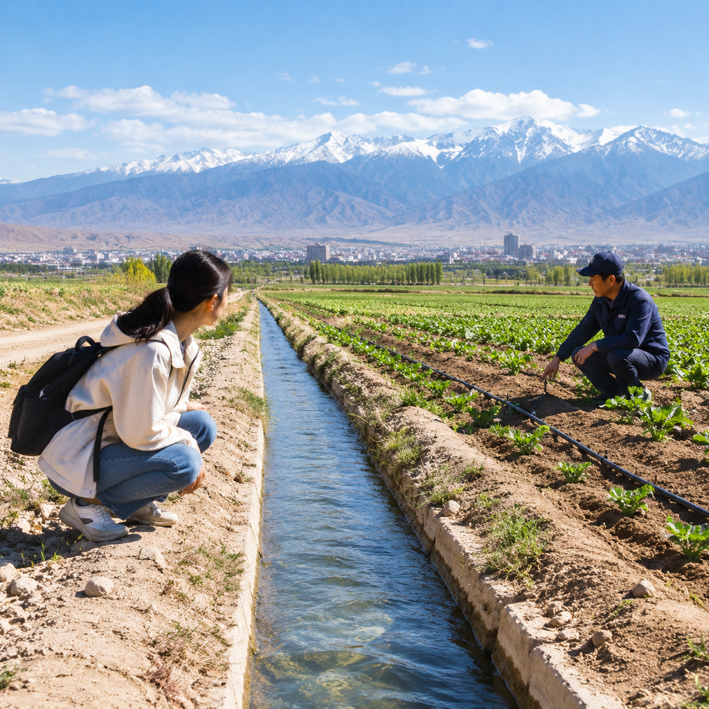 离开张掖彩丘以后，我在一条水渠边读懂河西走廊 | After Leaving Zhangye&rsquo;s Colorful Hills, I Understood the Hexi Corridor Beside a Canal