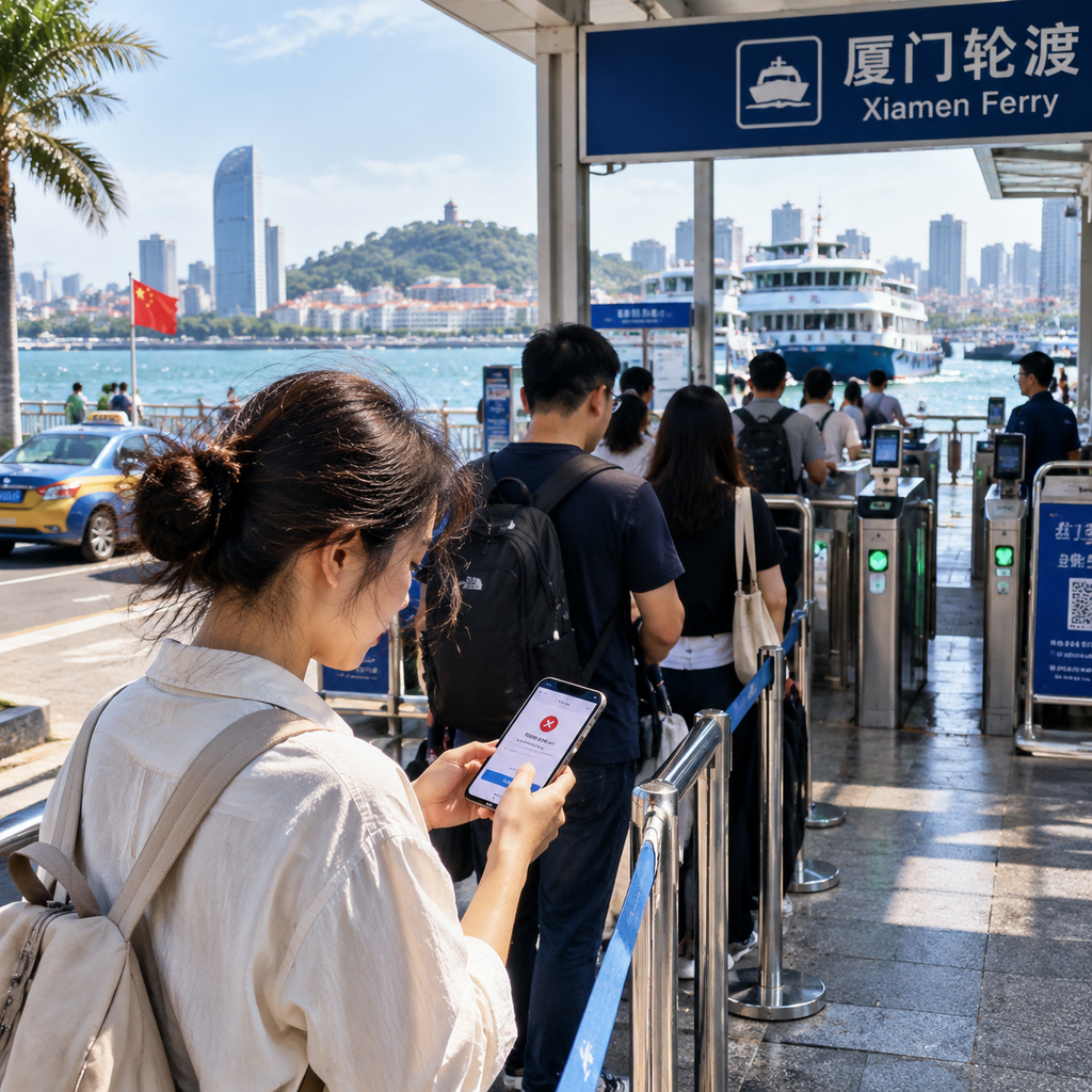 厦门轮渡闸机前的一次失败付款,教我准备第二条路 | A Failed Payment at a Xiamen Ferry Gate Taught Me to Keep a Second Route Ready