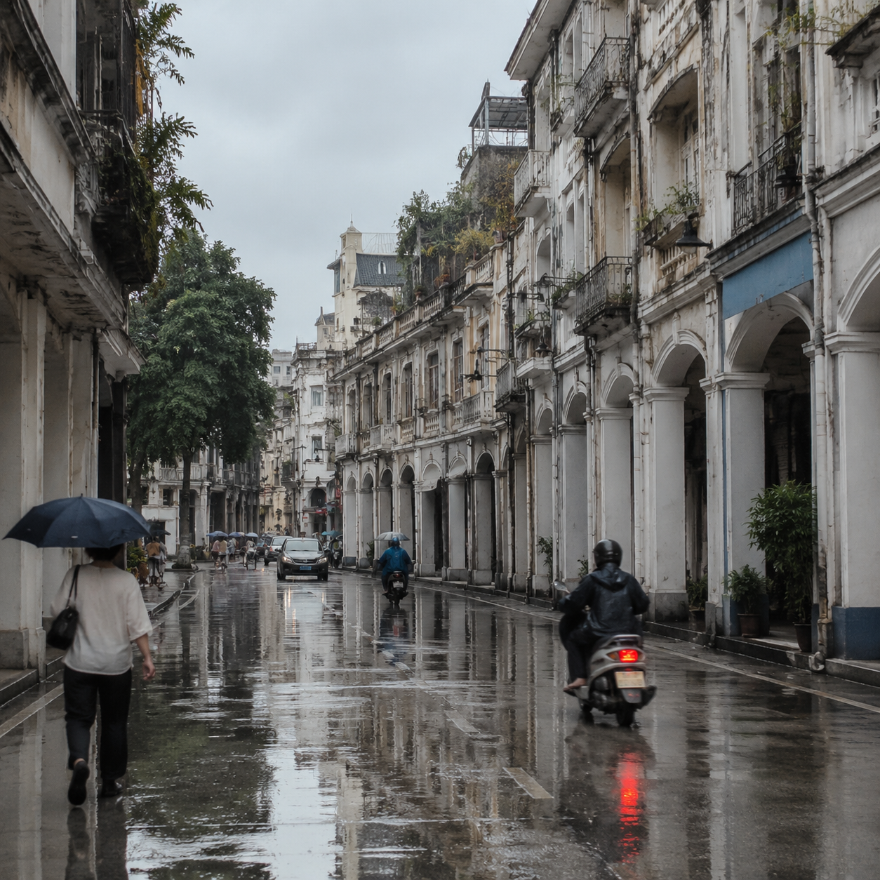 广州雨后那条骑楼街,让我重新理解城市散步 | A Rain-Washed Arcade Street in Guangzhou Changed How I Understand City Walks