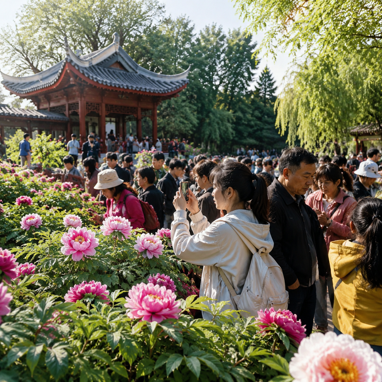洛阳牡丹花期里,我学会把热闹拆成几个小时 | During Luoyang Peony Season, I Learned to Divide Crowds by the Hour
