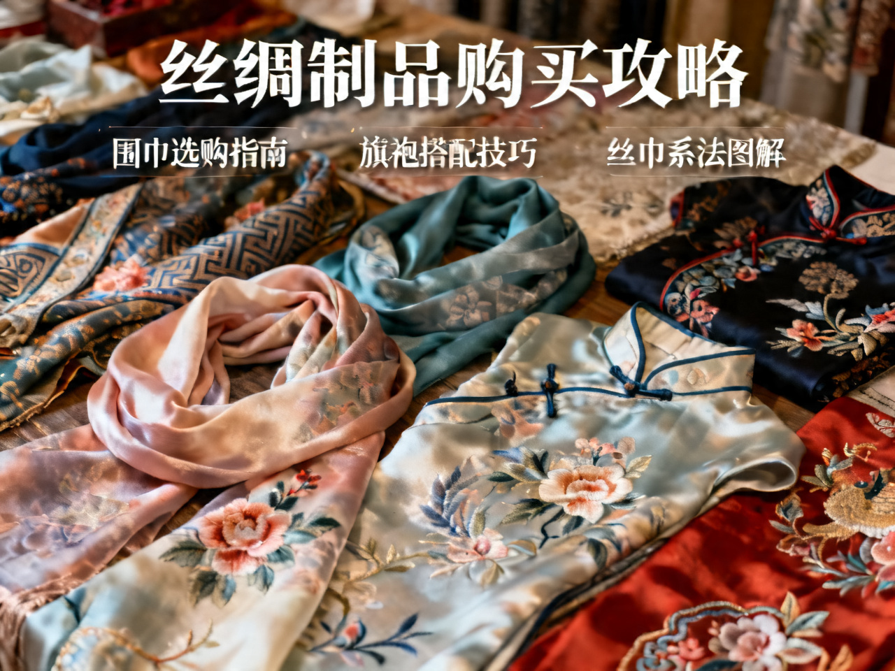 丝绸制品购买攻略:围巾旗袍与丝巾 | Silk Shopping Guide: Scarves, Qipao & Accessories