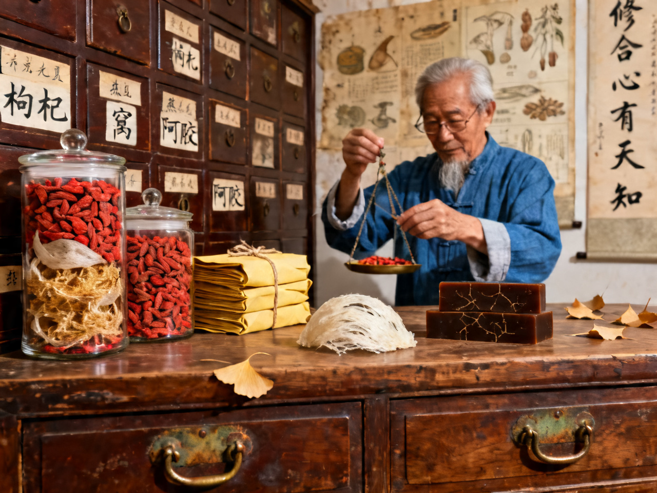 中药材与养生礼品:枸杞燕窝阿胶 | Chinese Herbal Gifts: Goji, Bird's Nest & Ejiao