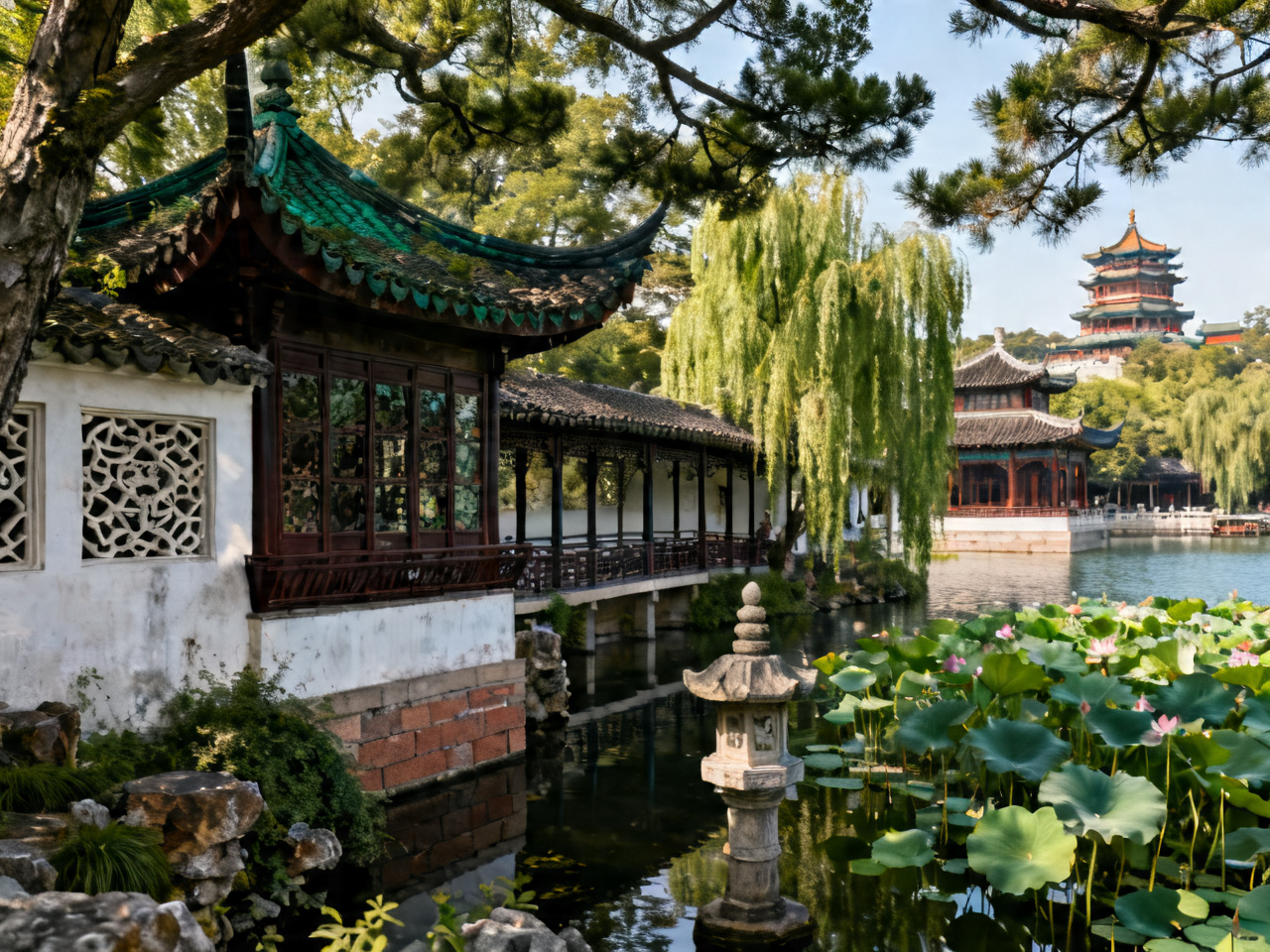 中国园林美学：苏州拙政园到北京颐和园