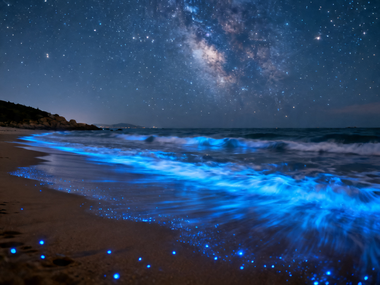 平潭岛蓝眼泪奇观 Blue tears bioluminescence at Pingtan Island
