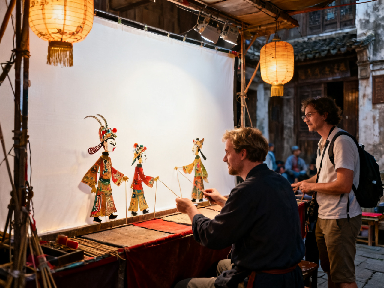 我站到皮影戏幕布后面的一晚 | The Night I Stepped Behind the Shadow Puppetry Screen