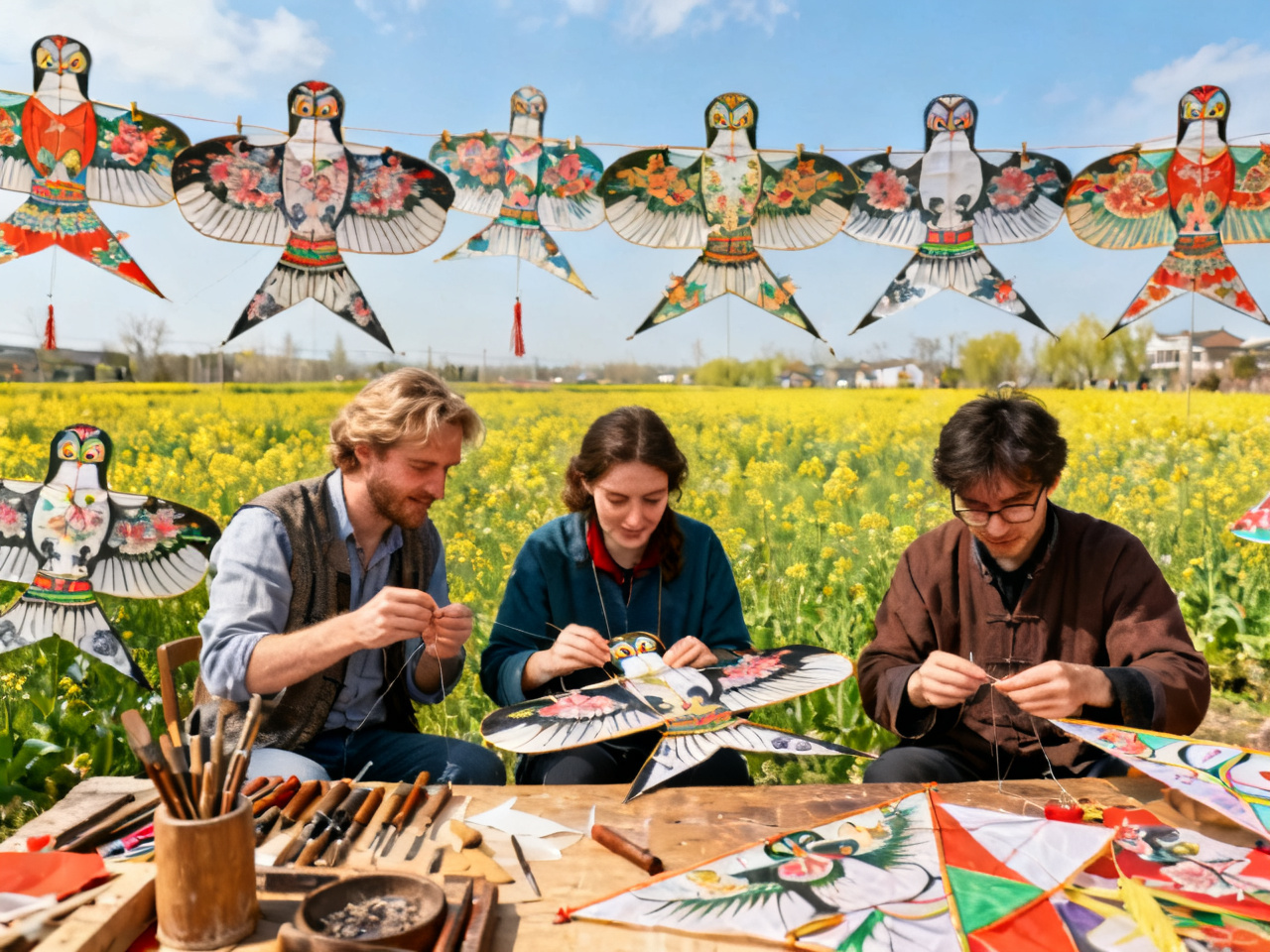风筝制作与放飞:我第一次看懂中国人为什么把春天送上天空 | Kite Making and Flying: My First Real Understanding of How China Sends Spring into the Sky