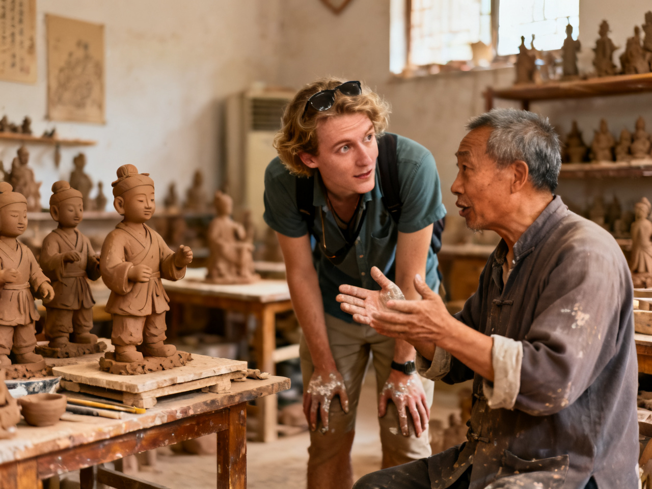 泥塑体验:我第一次觉得泥土不是材料,而是一种很慢的语言 | Clay Figurine Experience: The First Time I Felt Earth Was Not a Material, but a Slow Language