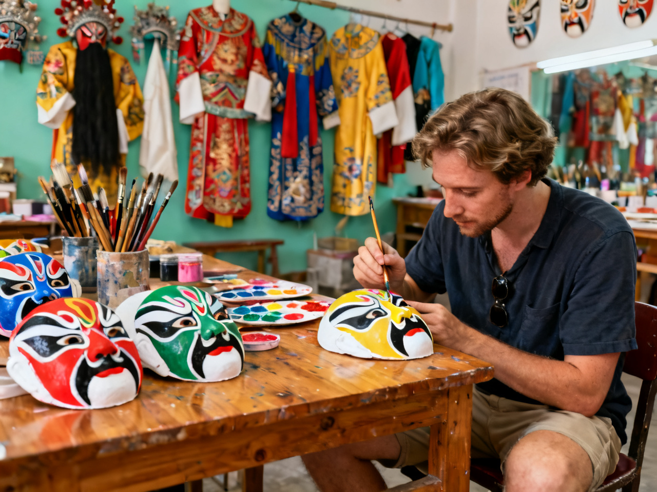 脸谱绘制体验:我第一次明白一张脸为什么可以先于台词说话 | Opera Face-Painting Workshop: My First Time Understanding How a Face Can Speak Before the Lines