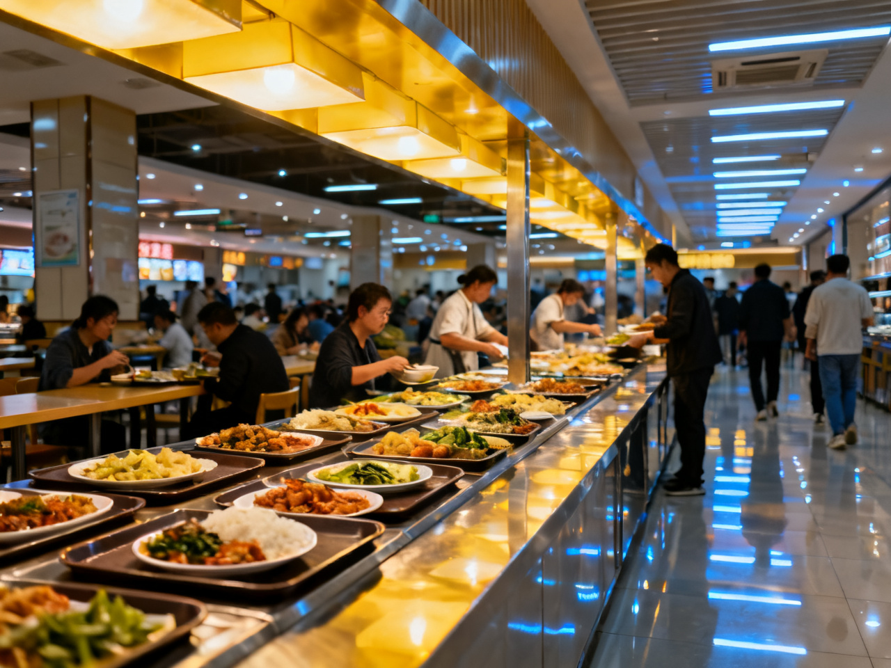 第一次在中国自助快餐学会先找托盘回收口 | The First Thing I Learned in a Chinese Self-Service Fast Food Place Was to Find the Tray Return Area First