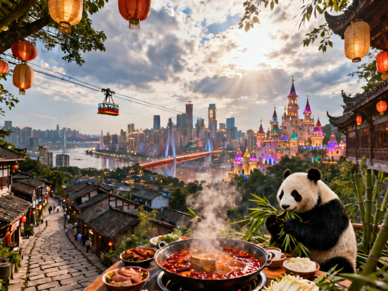 成都-重庆5日美食与熊猫行程