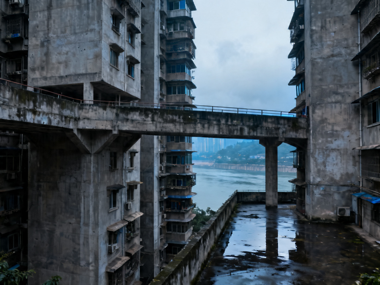 重庆白象居层叠建筑与连廊 Baixiang Ju layered architecture and walkways in Chongqing