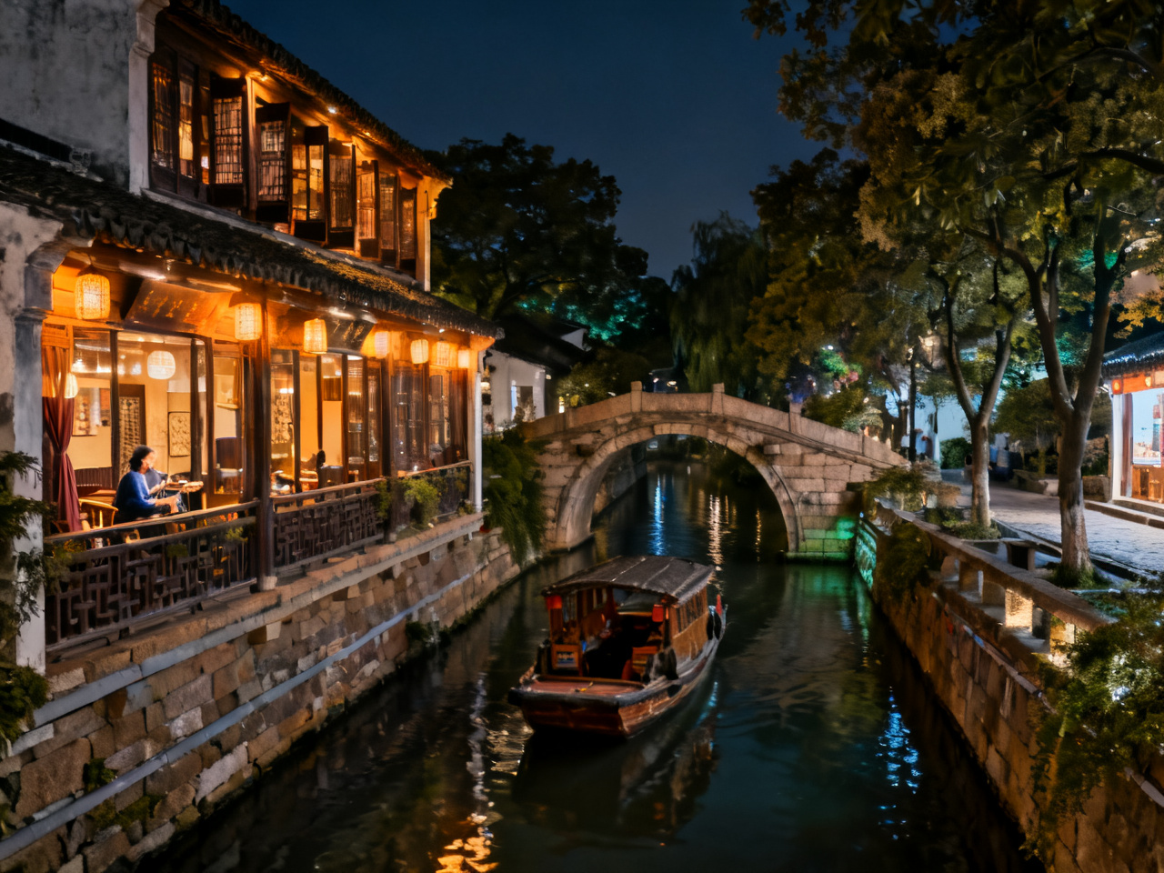 苏州夜船 | Night boat in Suzhou
