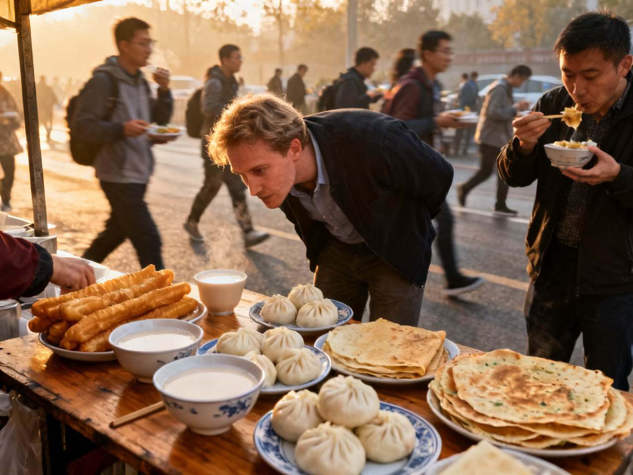 我在中国早餐摊前慢慢看懂，大家为什么总有自己的固定搭配 | At Chinese Breakfast Stalls, I Slowly Understood Why Everyone Seems to Have a Usual Combo