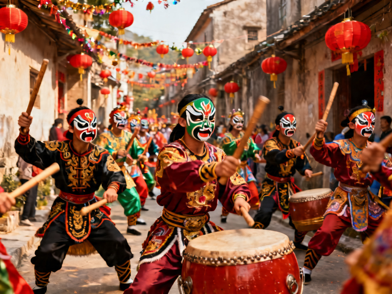 英歌舞:潮汕街头的战鼓与脸谱 | Yingge Dance: War Drums and Painted Faces on Chaoshan Streets